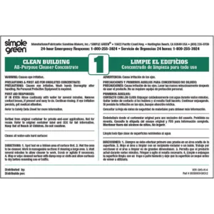 SIMPLE GREEN 9500001085972 Secondary Label Multicolor - Pack Of 10 | AB9ZDW 2GVP1