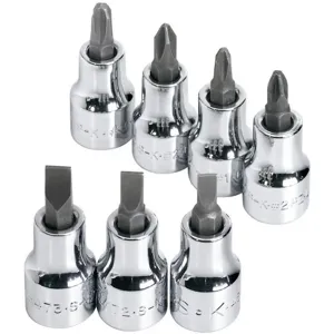 SK PROFESSIONAL TOOLS 19737 Socket Bit Set 3/8 Inch Drive 7 Pc | AD4QCW 42W708