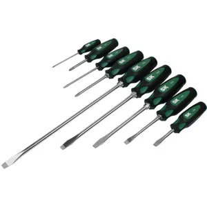 SK PROFESSIONAL TOOLS 86007 Combination Screwdriver Set Slotted/phillips 9 Pc | AD6PKG 46W518