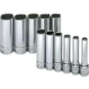 SK PROFESSIONAL TOOLS 1350 Socket Set 1/4 Inch Drive Chrome 11 Pc | AB4YHQ 20K428