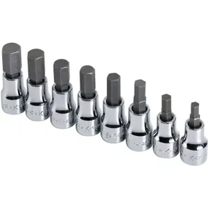 SK PROFESSIONAL TOOLS 19708 Socket Bit Set 3/8 Inch Drive 8 Pc | AB4YKM 20K471