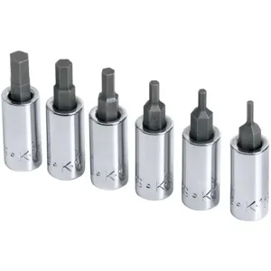 SK PROFESSIONAL TOOLS 19732 Socket Bit Set 1/4 Inch Drive 6 Pc | AB4YJA 20K437