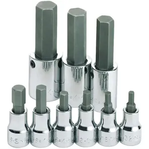 SK PROFESSIONAL TOOLS 19733 Socket Bit Set 3/8 1/2 Inch Drive 9 Pc | AA4BKV 12D294