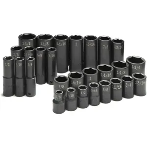 SK PROFESSIONAL TOOLS 4051 Socket Set 1/2 Inch Drive 28 Pc | AA4BGY 12D217