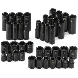 SK PROFESSIONAL TOOLS 4090 Socket Set 3/8 Inch Drive 40 Pc | AA4BGZ 12D220