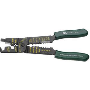 SK PROFESSIONAL TOOLS 7703 Crimpzange mit Matrize 18-10 Awg 8-1/2 Zoll Länge | AB6XFT 22P030