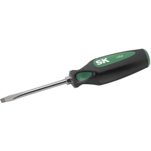 SK PROFESSIONAL TOOLS 79101 Screwdriver Slotted 1/4 Tip 4 Inch Shank | AA4AVC 12C447