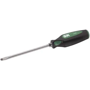 SK PROFESSIONAL TOOLS 79102 Screwdriver Slotted 1/4 Tip 6 Inch Shank | AA4AVD 12C448