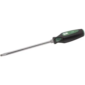 SK PROFESSIONAL TOOLS 79104 Screwdriver Slotted 3/8 Tip 8 Inch Shank | AA4AVF 12C450