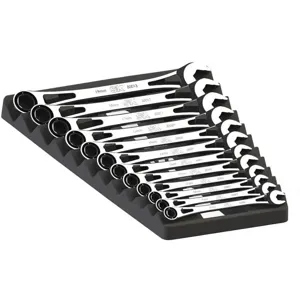 SK PROFESSIONAL TOOLS 80019 Ratcheting Wrench Set Combination 12pcs | AH7PLM 36XK97