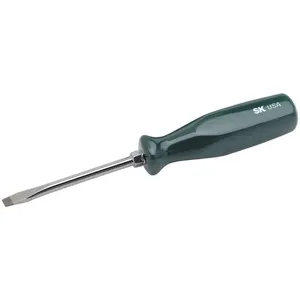 SK PROFESSIONAL TOOLS 81002 Screwdriver Slotted 1/4 Tip 4 Inch Shank | AA4AWL 12C478