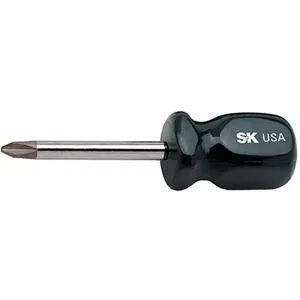 SK PROFESSIONAL TOOLS 82006 Screwdriver Phillips P2 Tip 2-1/4 Shank | AA4AWT 12C484