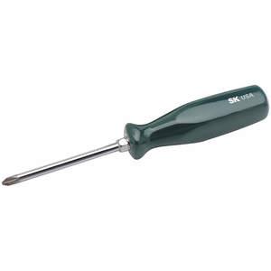 SK PROFESSIONAL TOOLS 82007 Screwdriver Phillips P2 Tip 4 Inch Shank | AA4AWU 12C485