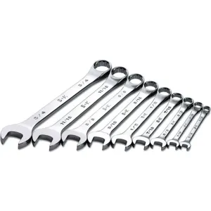 SK PROFESSIONAL TOOLS 86011 Combination Wrench Set Chrome 1/4-3/4 Inch 9 Pc | AB6DFE 21A240