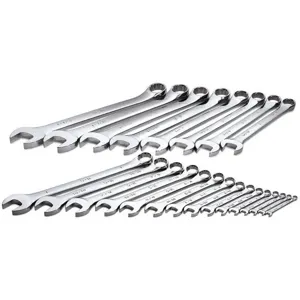 SK PROFESSIONAL TOOLS 86043 Combination Wrench Set Chrome 1/4-1-1/2 23 Pc | AB6DFP 21A249