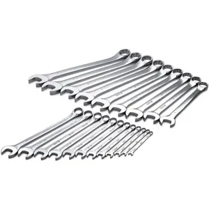 SK PROFESSIONAL TOOLS 86049 Combination Wrench Set Long 1/4-1-1/2 Inch 21 Pc | AB6DFR 21A251