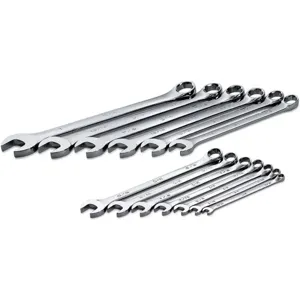 SK PROFESSIONAL TOOLS 86118 Combination Wrench Set Long 1/4-1 Inch 13 Pc | AB6DFT 21A252