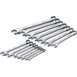 SK PROFESSIONAL TOOLS 86222 Combination Wrench Set Chrome 6-19mm 14 Pc | AB6DGA 21A262