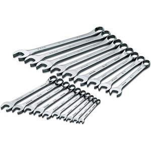 SK PROFESSIONAL TOOLS 86224 Combination Wrench Set Chrome 6-24mm 19 Pc | AB6DGC 21A264