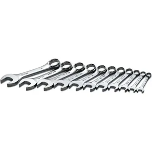 SK PROFESSIONAL TOOLS 86231 Combination Wrench Set Short 3/8-1 Inch 11 Pc | AB6DGF 21A267