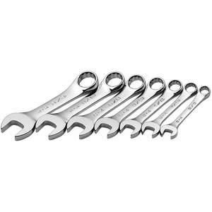 SK PROFESSIONAL TOOLS 86237 Combination Wrench Set Short 3/8-3/4 Inch 7 Pc | AA4BGQ 12D210