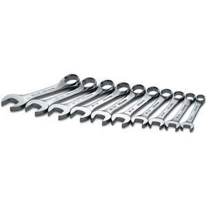 SK PROFESSIONAL TOOLS 86240 Combination Wrench Set Short 10-19mm 10 Pc | AB6DGG 21A268