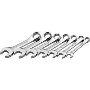 SK PROFESSIONAL TOOLS 86247 Combination Wrench Set Short 10-18mm 7 Pc | AA4BGR 12D211