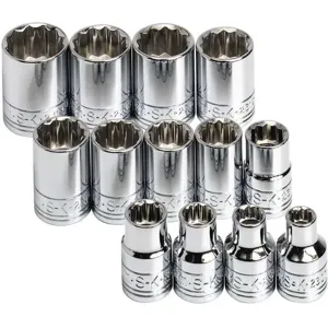 SK PROFESSIONAL TOOLS 89023 Socket Set 3/8 Inch Drive Chrome 13 Pc | AB4YKT 20K476