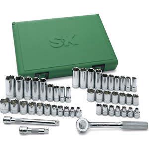 SK PROFESSIONAL TOOLS 94547 Socket Set 3/8 Inch Drive 47 Pc | AA4BGJ 12D204