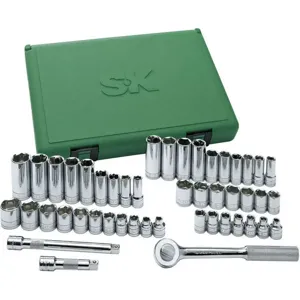 SK PROFESSIONAL TOOLS 94549 Socket Set 3/8 Inch Drive 49 Pc | AA4BGH 12D203