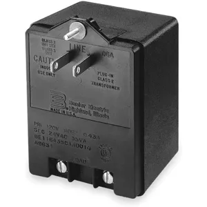 SLOAN ETF-233 Plug-in Transformer 120v In/24v Out 35va | AC8XUE 3EPZ4