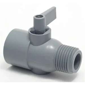 SMC VALVES 3871090 Ball Valve, 1 Piece, 125 PSI WOG Pressure, 1/2 Inch Pipe Size | AC8MXF 3CHC8