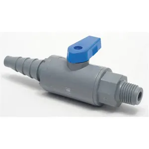 SMC VALVES PVC 638-TB6M-F Pvc Ball Valve Mnpt x Hose Barb 3/8 In | AC8MRP 3CGL8