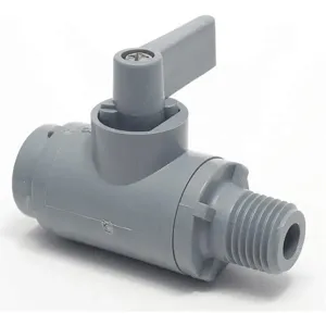 SMC VALVES 6884090 Pvc Ball Valve Inline Fnpt x Mnpt 1/8 In | AC8MPA 3CGE3