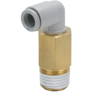 SMC VALVES KQ2W08-03AS Extended Male Elbow 8mm Thread x Tube | AC7ACZ 36X235