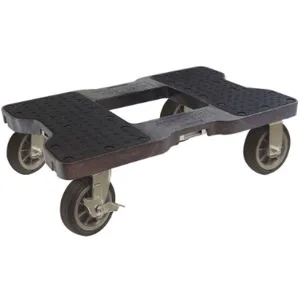 SNAP-LOC SL1500D6B General Purpose Dolly, Open Flush, Capacity 1500 Lbs, Black | AH9KHW 40AL24