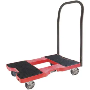 SNAP-LOC SL1500P4R Push Cart Dolly, With 4 Swivel Caster, Capacity 1500 Lbs, Red | AH9KJD 40AL31