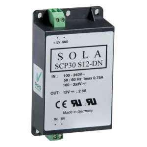 SOLA/HEVI-DUTY SCP30S12DN Dc Power Supply 12vdc 2.5a 50/60hz | AA2GBM 10G780