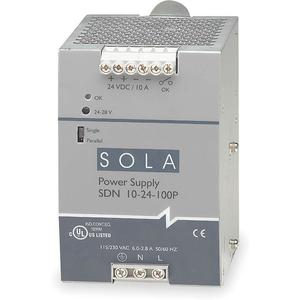 SOLA/HEVI-DUTY SDN10-24-100P Gleichstromnetzteil 24 VDC 10 A 47–63 Hz | AD2ZCA 3WY65