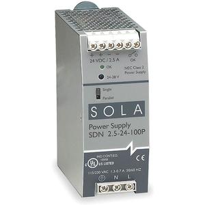 SOLA/HEVI-DUTY SDN2.5-24-100P Gleichstromnetzteil 24 VDC 2.5 A 47–63 Hz | AD2ZBX 3WY62