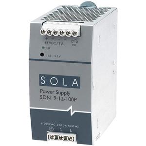 SOLA/HEVI-DUTY SDN9-12-100P Gleichstromnetzteil 12 VDC 9 A 60 Hz | AE3HUW 5DJL5