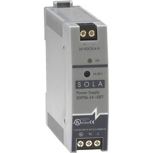 SOLA/HEVI-DUTY SDP06-24-100T Gleichstromnetzteil 24–28 VDC 0.6 A 47–63 Hz | AD7LFQ 4FB82