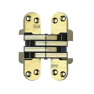 SOSS 218US4 Hinge Invisible Satin Brass 4 5/8 In | AD7DGV 4DNN8