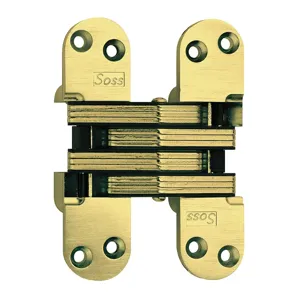 SOSS 220US4 Hinge Invisible Satin Brass 5 1/2 In | AD7DGX 4DNP1