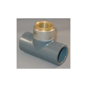 SPEARS VALVES 802-101BR Transition Reducer Tee, Socket x FPT, Schedule 80, 3/4 x 1/2 Inch Size, PVC | AC8XAR 3EKT8