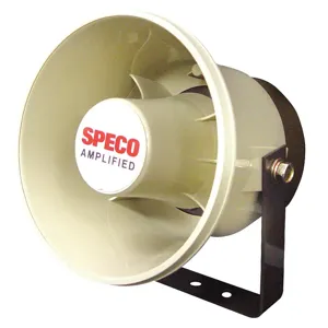 SPECO TECHNOLOGIES ASPC20 Pa Horn Weatherproof 20w 6 Inch | AC6UKB 36H458