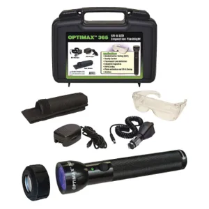 SPECTROLINE OPX-365 LED Inspection Flashlight, Cordless, 8 Inch Length, 2 Inch Lamp Head Dia., 3.6V | CH9ABM