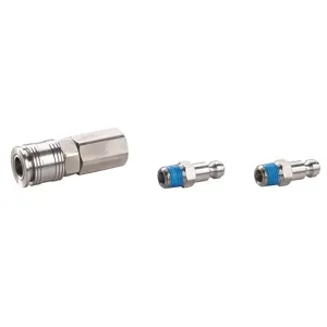 SPEEDAIRE 30E536 Coupler/plug Kit Npt 1/4 304 Stainless Steel | AC4LJB