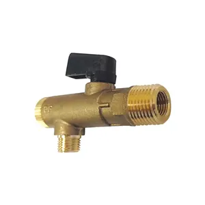 SPEEDAIRE 38XR36 Filter Ball Valve Brass 1/2 Inch Drain Port | AH8QFA