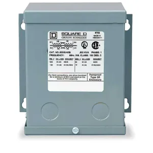 SQUARE D 500SV43B Transformer, Buck Boost, Encapsulated, 0.5Kva, 1 Phase | AF6PCG 1H275